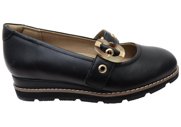Homyped Lucy Mj Womens Mary Jane Comfort Shoes Black