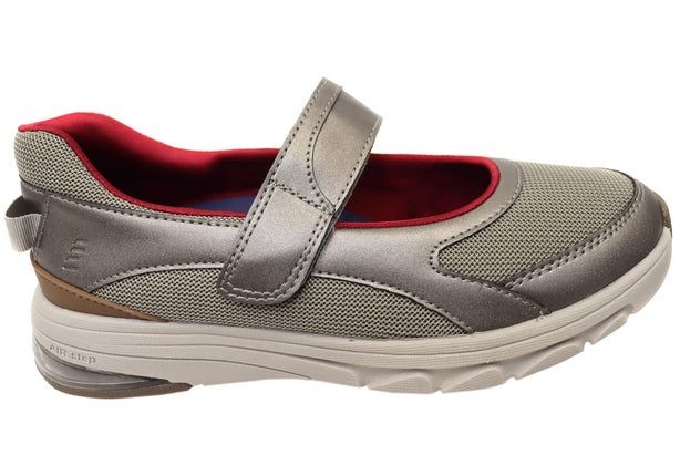 Homyped Airstep Mj Mary Jane Shoe Pewter