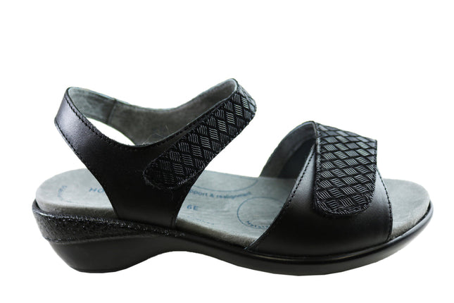 Homyped Savannah Orthopedic Shoes Black E Fitting