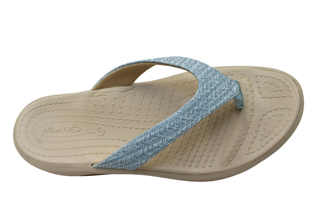 Homyped Fargo Thong Sandal for Men in Straw Size 10