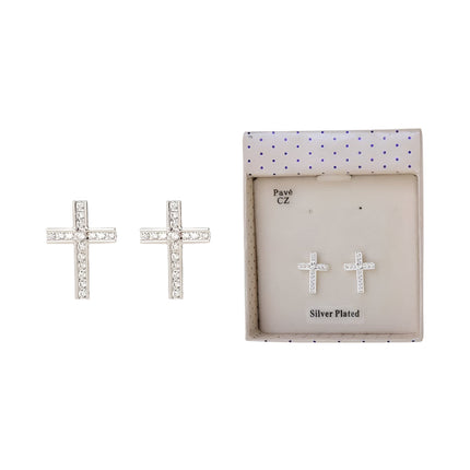 Equilibrium Cross Earrings