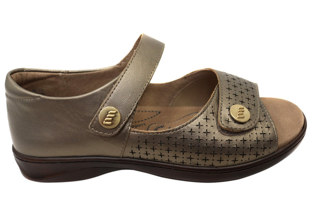 Homyped Dream Comfort Leather Shoes Mineral Size 9