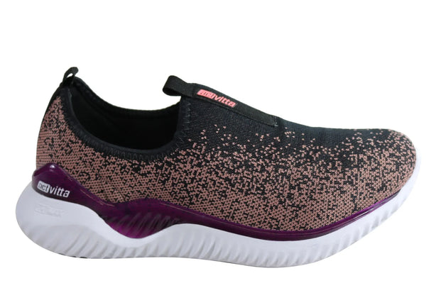 Actvitta Leah Womens Comfortable Cushioned Active Shoes Black