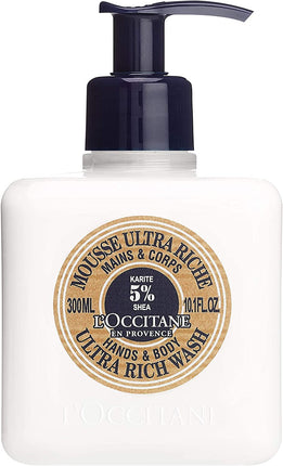 L'Occitane Shea Butter Ultra Rich Hands & Body Wash 300ml - OhYouLuckyDuck.com.au