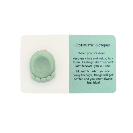 Little Joys Handmade Clay Worry Stone Optimistic Octopus