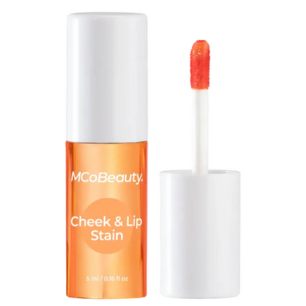 McoBeauty Cheek & Lip Stain 2 in 1 Cream Tint Peach Tango 5ml