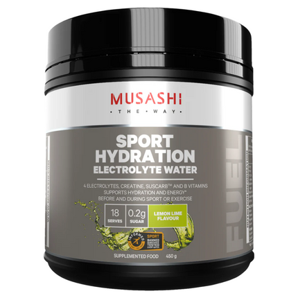 Musashi Energy & Hydration Powder Lemon Lime 450g
