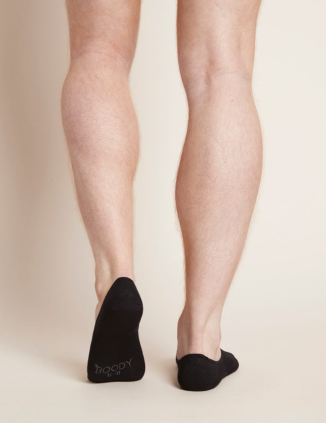 Boody Mens Invisible Socks Black 6-11 - OhYouLuckyDuck.com.au