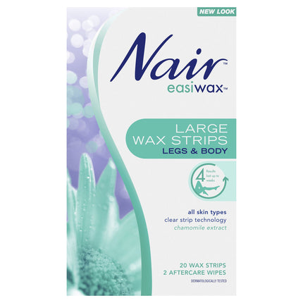 Nair Easiwax Large Wax Strips 20 Pack