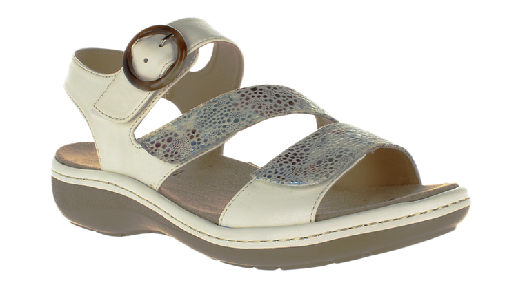 Lorella Natalie White Floral Size 41