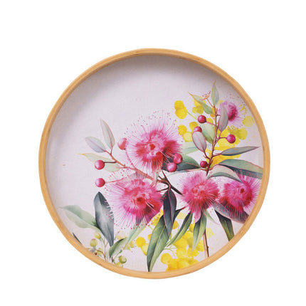 Changing Seasons Native Blooms Round Serving Tray