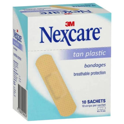 Nexcare Tan Plastic Strips 10 Sachets