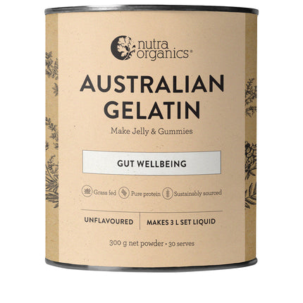 Nutra Organics Australian Gelatin Unflavoured 300g