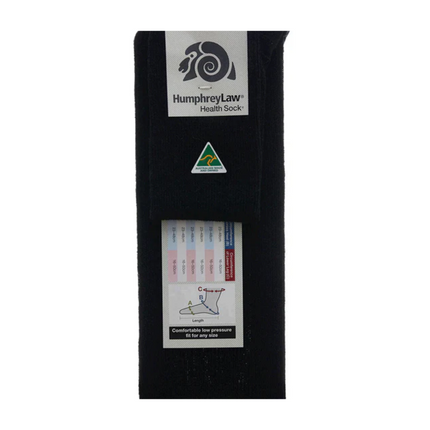 Humphrey Law Extra Wide Black Large Sock