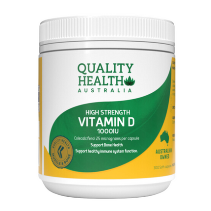 Quality Health Vitamin D 1000Iu Caps 300