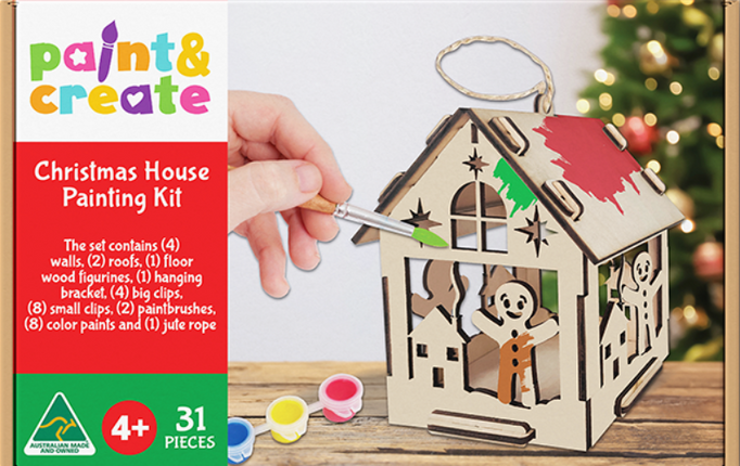 Artico Paint & Create Kit Christmas House