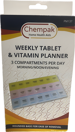 Chempak Weekly Pill & Vitamin Planner PM137