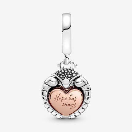 Pandora Club 2022 Ladybird & Heart Dangle Charm - OhYouLuckyDuck.com.au