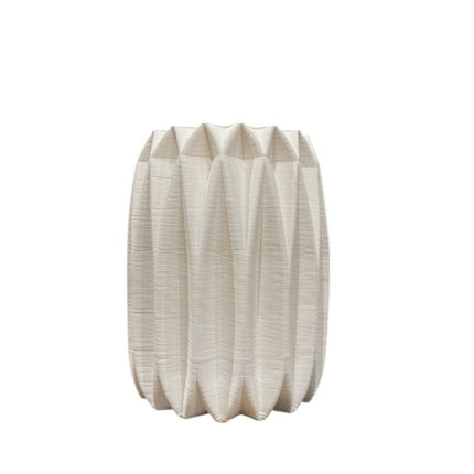 Atre Bisque Ceramic Linear Vase For Home Decor Small 15CM