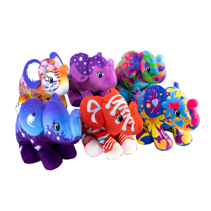 Pop Art Soft Mighty Elephant Plush Assorted