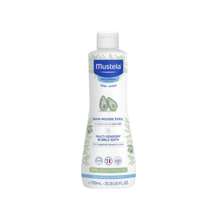Mustela Multi-Sensory Bubble Bath with Avocado 750ml - OhYouLuckyDuck.com.au
