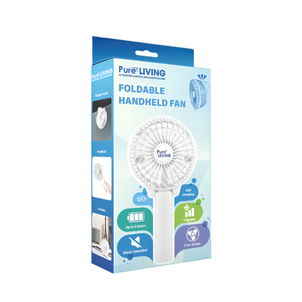 Pure Living Foldable Handheld Mini Fan