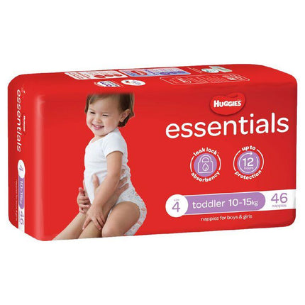 Huggies Essential Nappy Toddler 46 Pack - OhYouLuckyDuck.com.au