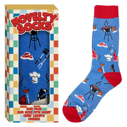 Simply For Me Unisex Barbecue Themed Novelty Crew Socks