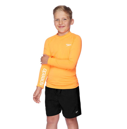Speedo Long Sleeve Suntop Orange