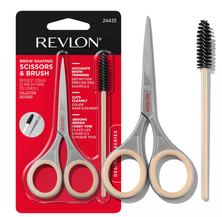 Revlon Designer Series with Brow Scissor and Spoolie Brush Set - 2pc - OhYouLuckyDuck.com.au