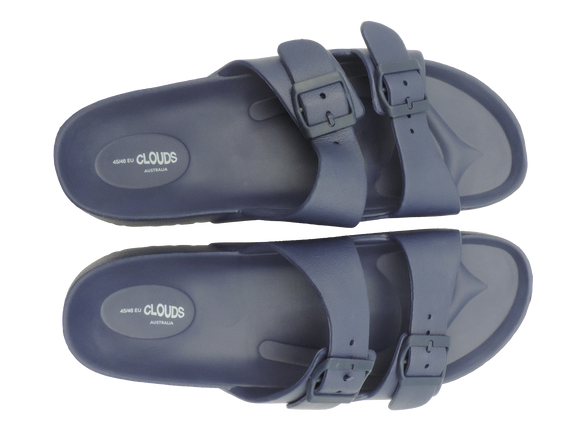 Clouds Slides Navy Sandals Size 45 46