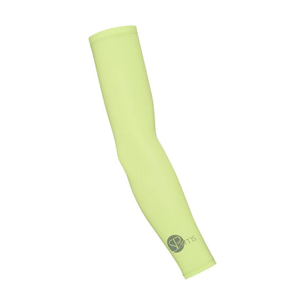Sparms Hi Vis Green Sun Protection Arm Sleeves Large