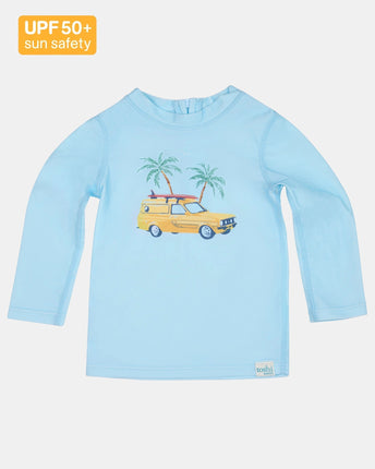Toshi Swim Rashie Swell Seekers Sky for Toddlers Size 2