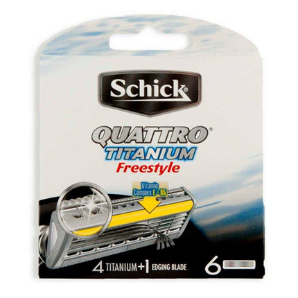 Schick Quattro Freestyle Blades 6 Pack - OhYouLuckyDuck.com.au