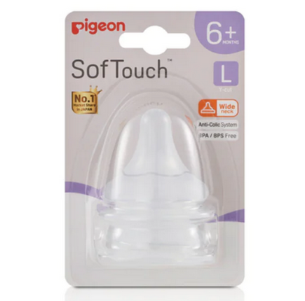 Pigeon Softouch 3 Nipple Blister L 2PK