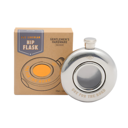 Gentlemen’s Hardware Circular Hip Flask 135mL