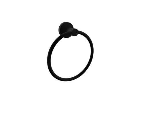 Bolera Towel Holder Round & Square Plates Black