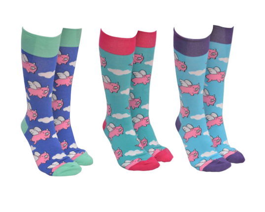 Sock Society Pigs Might Fly 3 Pairs