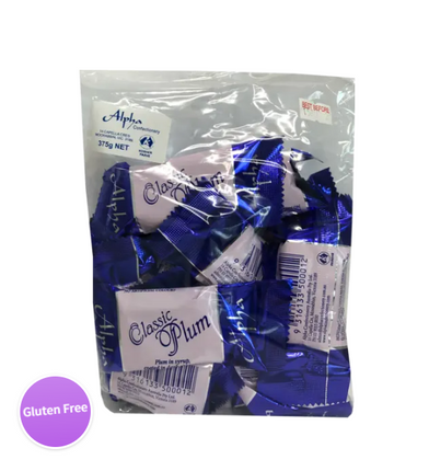 Alpha Classic Plum 375G Clear Bag