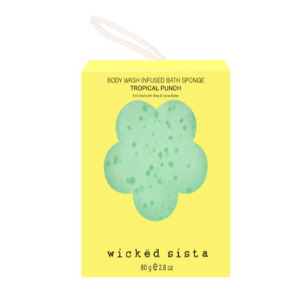 Wicked Sista Body Wash Infused Sponge Tropical Punch - OhYouLuckyDuck.com.au