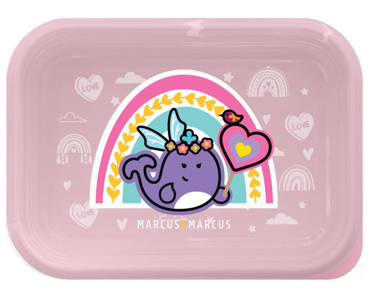 Marcus & Marcus 2 Tier Stainless Steel Lunch Box Rainbow