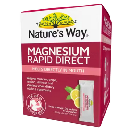 Nature's Way Magnesium Rapid Direct 2G 20 Sachets