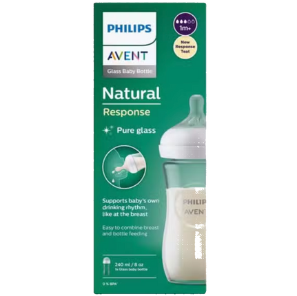 Avent Natural Glass Response Bottle 240ML