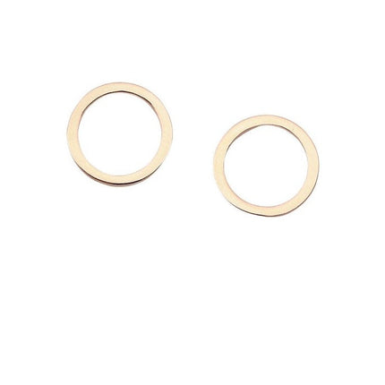 Wicked Sista Silva Fox Collection Revolve Stud Earrings in Rose Gold Plated Sterling Silver