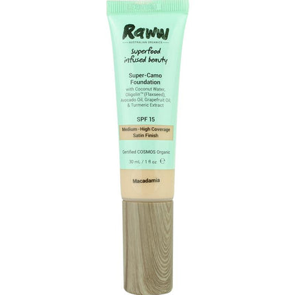 Raww Superfood Camouflage Foundation Macadamia - OhYouLuckyDuck.com.au