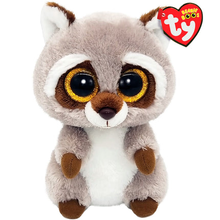 Ty Beanie Boos Regular Oakie Raccoon Grey