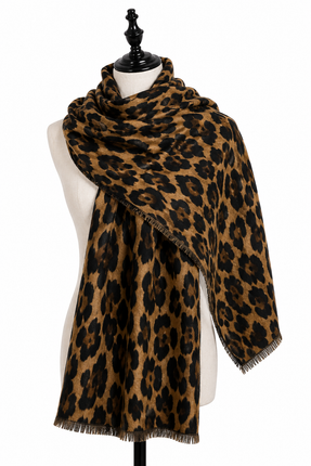 Essence Leopard Print Fashion Scarf