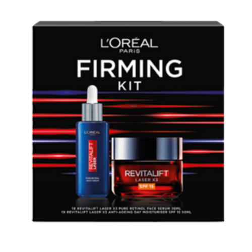 Loreal Revitalift Retinol Night Serum & Laser SPF15 Day Cream Gift Set - OhYouLuckyDuck.com.au