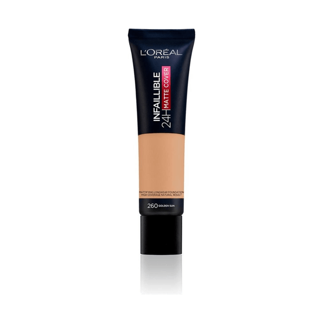 L'Oreal Infallible 24 Hour Matte Foundation 260 Golden Sun - OhYouLuckyDuck.com.au