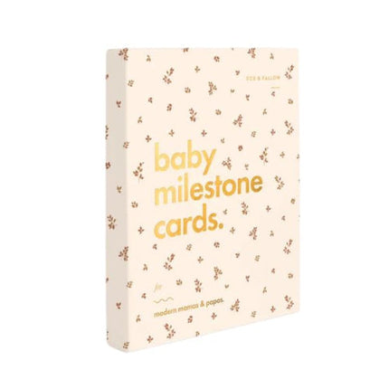 Fox and Hollow Broderie Baby Milestone Cards for Newborn Photo Props